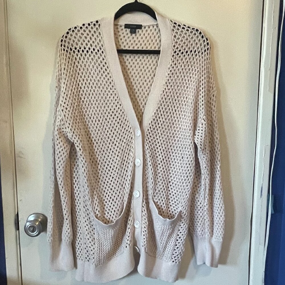 J. Crew Open Knit Cardigan